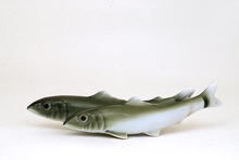 Old Japanese Kutani Studio Fish Ayu Figurine