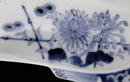 Old Japanese Blue & White Hirado Fan Plate
