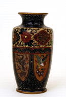 Old Japanese Hexagon Phoenix Cloisonne Vase