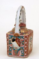 Old Japanese Imari Kutani Sq Teapot Mk