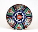 Old Japanese Imari Green Flowers Bowl