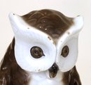 2 Old Japanese Kutani Owl Bookends Figurine