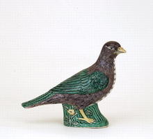 Old Chinese Export Famille Verte Porcelain Bird
