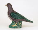 Old Chinese Export Famille Verte Porcelain Bird