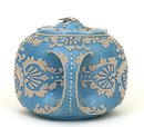 Old Japanese Nippon Moriage Humidor Tea Caddy
