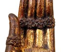 18C Chinese Tibetan Gilt Bronze Buddha Hand