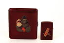 Japanese Lacquer Cigarette Case Child Drum