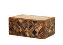 Vintage Japanese Inlaid Wood Puzzle Box