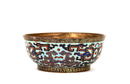 19C Chinese Gilt Bronze Cloisonne Enamel Bowl