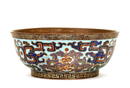 19C Chinese Gilt Bronze Cloisonne Enamel Bowl