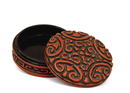 Old Japanese Cinnabar Lacquer Kogo Incense Box