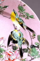 Old Japanese Studio Imari Pink Shark Skin Plate