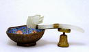 Old Chinese Export White Jade Enamel Cloisonne