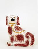 Antique Staffordshire Spaniel Dog Figure