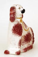 Antique Staffordshire Spaniel Dog Figure
