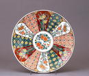 Japanese Imari Kutani Tapestry & Iris Charger