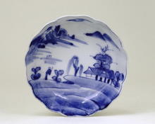 Old Japanese Blue & White Imari Kutani Plate