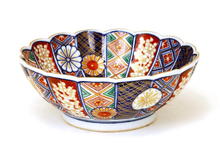 Old Japanese Imari Kutani Chrysanthemum Bowl Mk