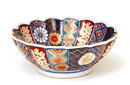Old Japanese Imari Kutani Chrysanthemum Bowl Mk