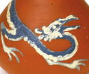 Old Japanese Tokoname Satsuma Dragon Vase Sg