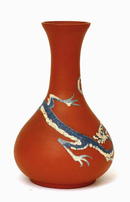 Old Japanese Tokoname Satsuma Dragon Vase Sg