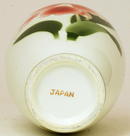 Japanese Painted Porcelain Vase w Orchid
