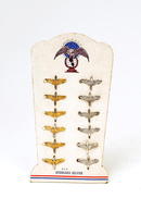 12 Gold & Sterling Silver Pilot Air Force Wing