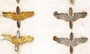 12 Gold & Sterling Silver Pilot Air Force Wing