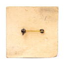 Vintage Military WWII 10K Gold 3 Stars Pin