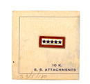 Vintage Military WWII 10K Gold 5 Stars Pin