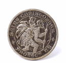 Vintage Sterling Silver Saint Christopher Pin