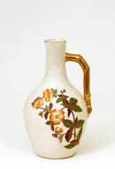 Antique Royal Worcester Style Ewer Flora