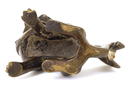 18C Chinese Bronze Seated Foo Fu Dog Lion