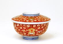 Old Japanese Imari Cover Bowl w Phoenix Mk