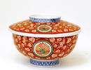 Old Japanese Imari Cover Bowl w Phoenix Mk