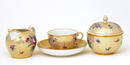 5 Vintage German Nymphenburg Foral Tea Set Mk