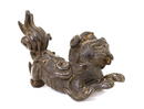 18C Chinese Bronze Dancing Fu Dog Lion