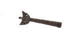 19C Chinese Zitan Wood Fan Handle Magnify Glass