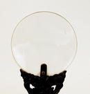 19C Chinese Zitan Wood Fan Handle Magnify Glass
