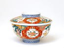Old Japanese Imari Cover Bowl w Shojukubai Mk