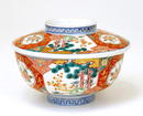 Old Japanese Imari Cover Bowl w Shojukubai Mk