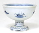 19C Japanese Blue & White Imari Sake Cup Washer