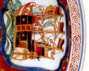 Old Japanese Imari Foreigner Black Ship Plate