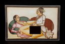 Indian India Ivory Miniature Painting Erotica Nude Sex