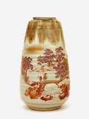 Old Japanese Kutani Satsuma Style Vase Sg