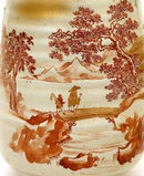 Old Japanese Kutani Satsuma Style Vase Sg