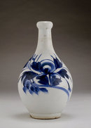 Old Japanese Blue & White Imari Sake Bottle