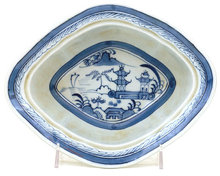 19C Chinese Export Blue & White Canton Bowl