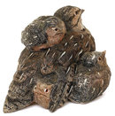 Vienna Austrian Bronze Cold Painted Sculpture Bird Group