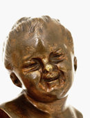 2 18C French English Gilt Bronze Boy Bust